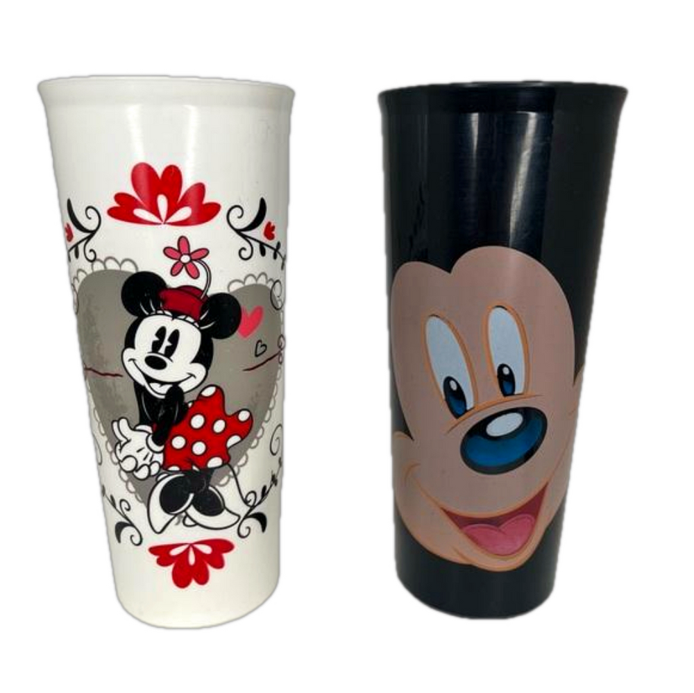 Tupperware Disney Tumbler Mickey Minnie Mouse 16oz  VTG no lid love classic